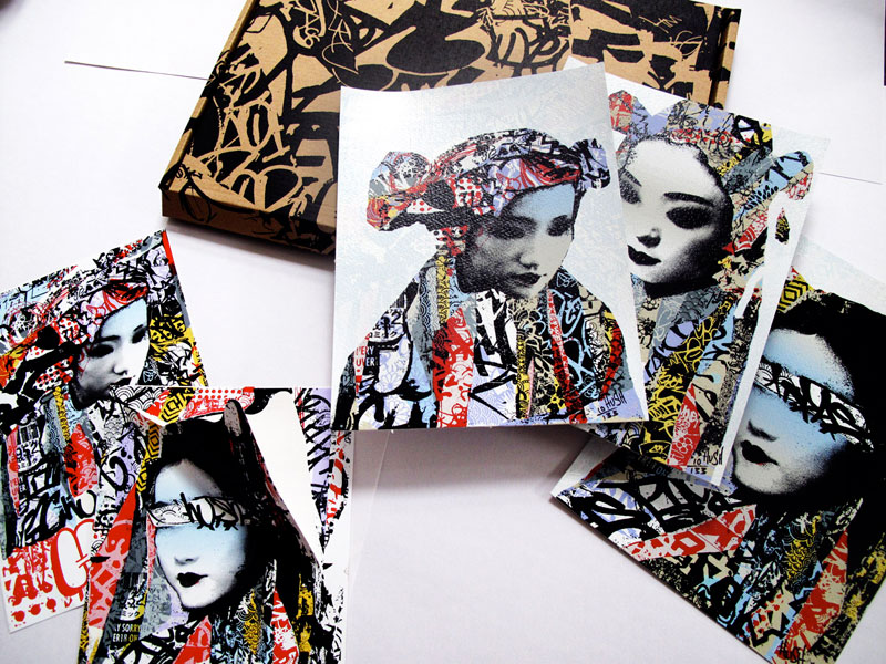 Hush Geisha Masked Print & Sticker Set